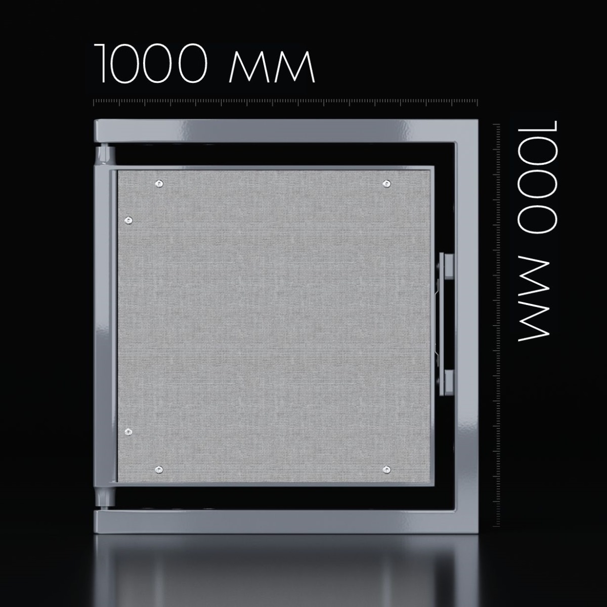 Люк одностворчатый Shagma 100х100 ревизионный под плитку ЛС1000x1000К 5 Люк одностворчатый Shagma 100х100 ревизионный под плитку ЛС1000x1000К — изображение 5