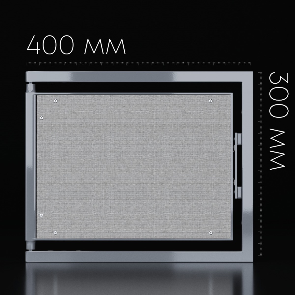 Люк одностворчатый Shagma 40х30 ревизионный под плитку ЛС400x300Г 5 Люк одностворчатый Shagma 40х30 ревизионный под плитку ЛС400x300Г — изображение 5